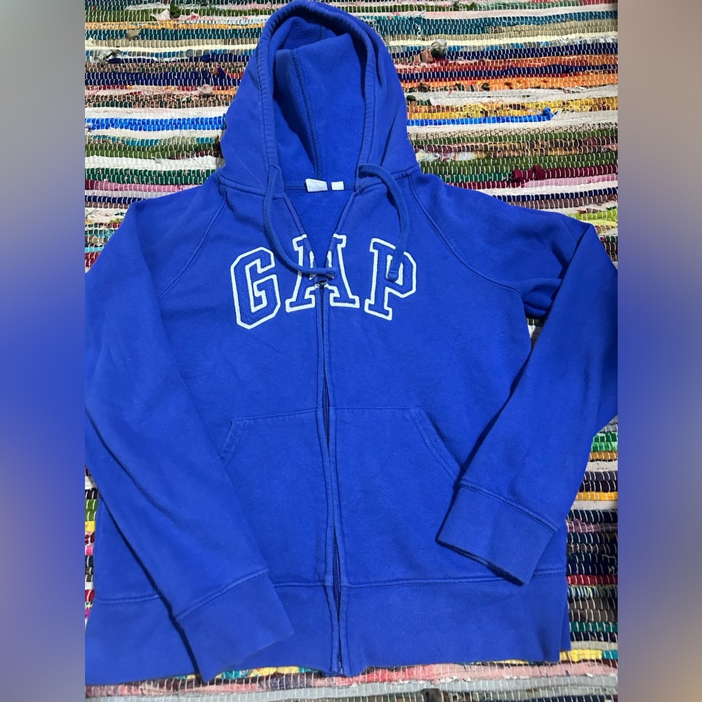 GAP blue zip up jacket